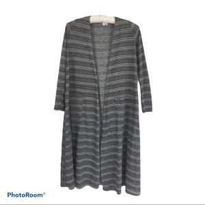 LuLaRoe Size Small Duster Sweater Black And Gray